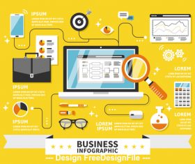 Smart information element illustration vector