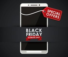 Smartphone specials promotion flyer vector