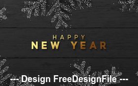 Snowflake decoration merry christmas banner vector