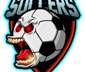 Soccer mascot esport logo vector