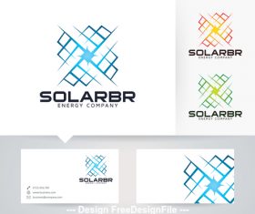 Solar bright logo vector