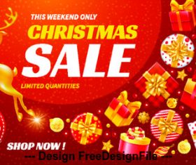 Special offer Christmas gift promotion vector
