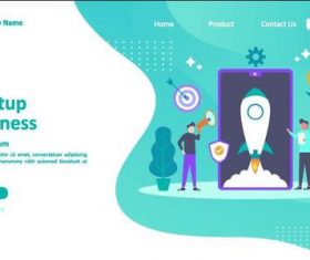 Startup business concept illustration vector