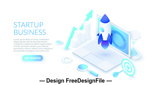 Startup business concept illustration vector