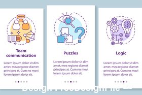 Team communication cartoon illustration vector