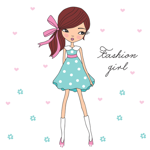 Thin girl vector free download