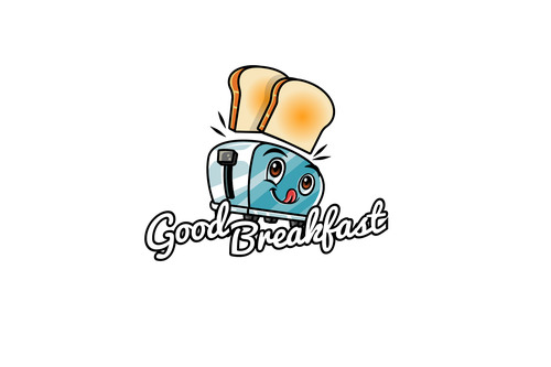 Toast mascot esport logo vector