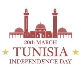 Tunisia Independence day vector