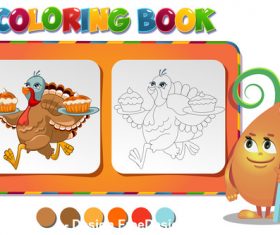 Turkey carries pies vector