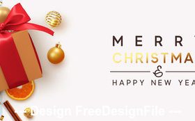 Two-tone background christmas banner vector