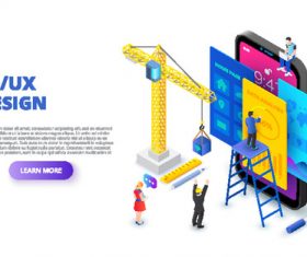 Uiux design vector