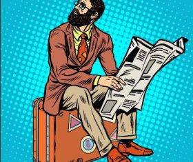 Unemployed comics vector