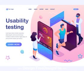 Usability testing concept illustration vector