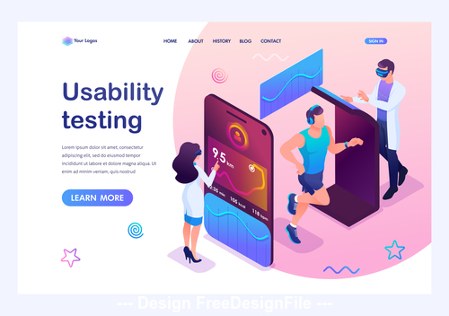 Usability testing concept illustration vector