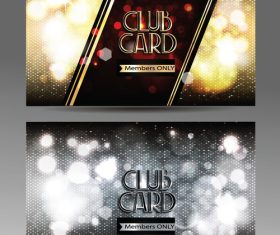 VIP  shiny club cards with abstract background vector