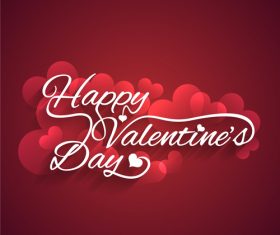 Valentines day love background vector