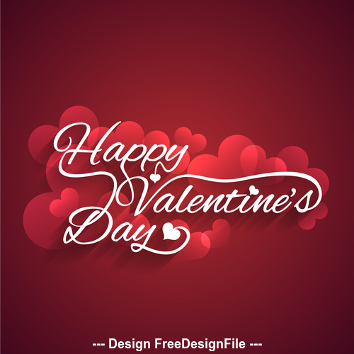 Valentines day love background vector