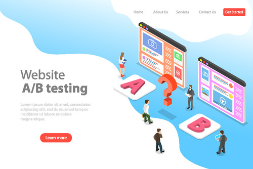 Website testing concept illustration vector