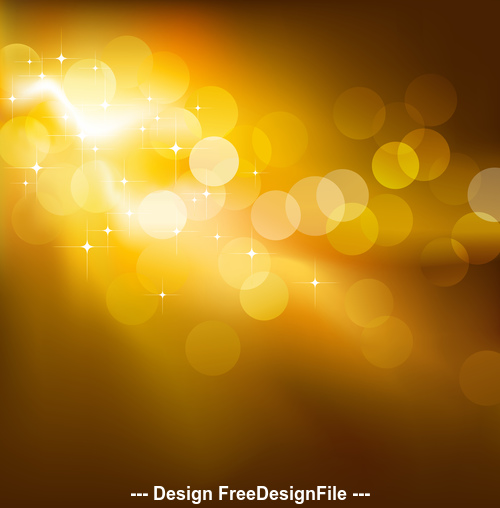 Yellow shiny light dots abstract pattern background vector