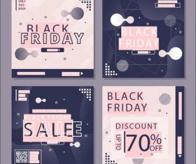 2020 black friday promotion flyer vector