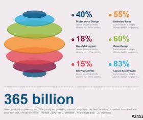 3D Shape Infographic vector