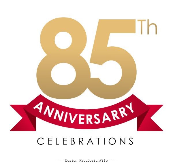 85 anniversarry celebrations vectors