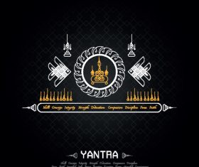 Abstract fashion tattoo vector