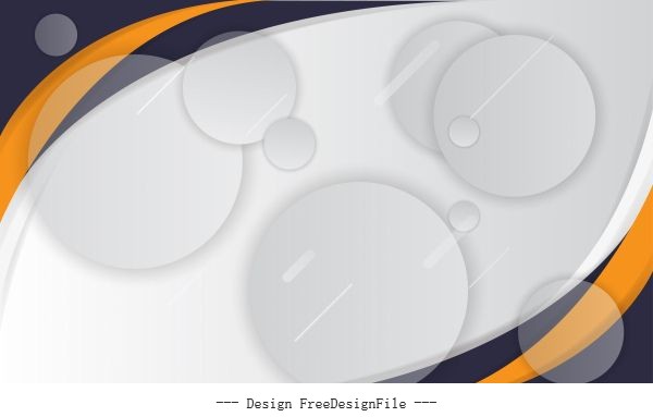 Abstract background falt modern circle bubbles decor illustration vector