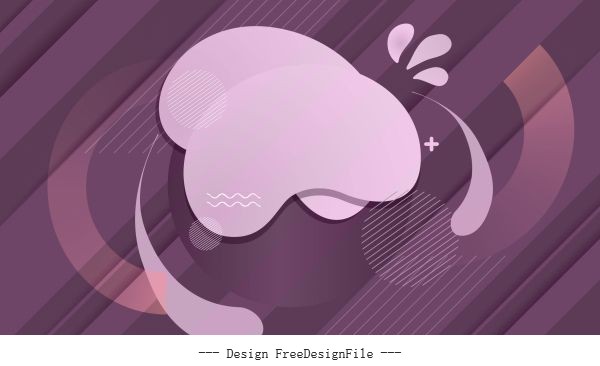 Abstract background modern flat purple decor vector design