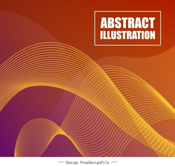 Abstract background template modern 3d motion lines design vectors