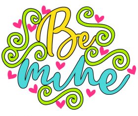 Alphabet valentine day card vector