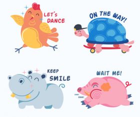 Animal illustration cartoon vector