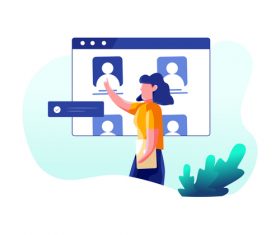 Appointment cartoon illustration vector