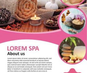 Aromatherapy Spa Template flyer vector