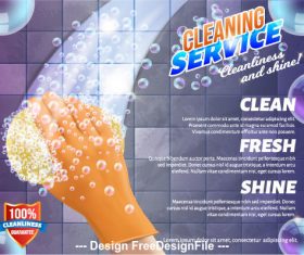 Background home cleaning vector