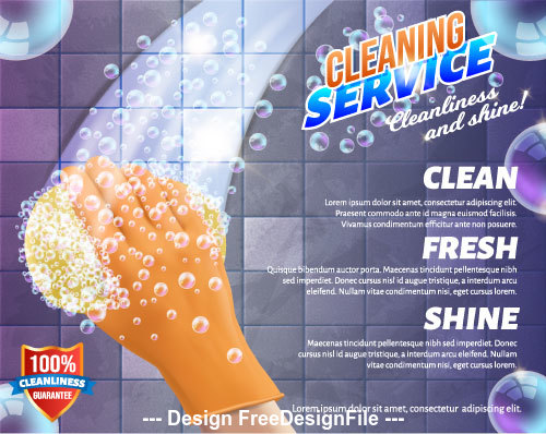 Background home cleaning vector