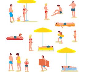 Beach illustration vector