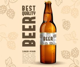 Best quality beer vector