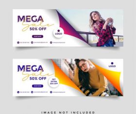 Brand banner brochure vector