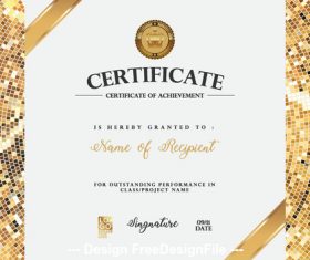 Brand certifIcate vector