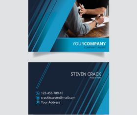 Business card template page design vector