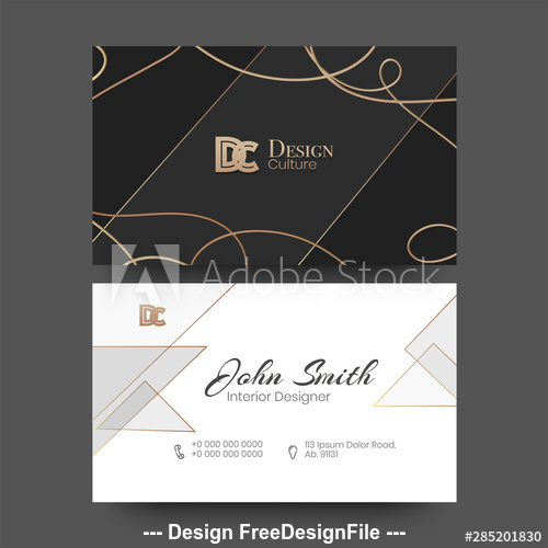 Business cards design vector