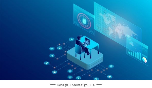 Business analysis concept with vector