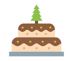 Cake icon vector