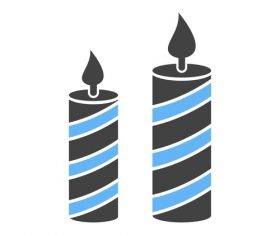 Candles Icons vector