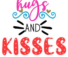 Cartoon hand drawn valentine day card vector