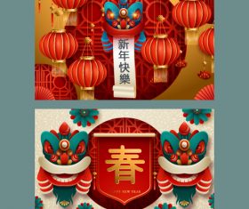 Chinese new year banner vector 03