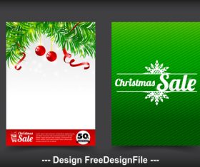 Christmas background sale banner vector