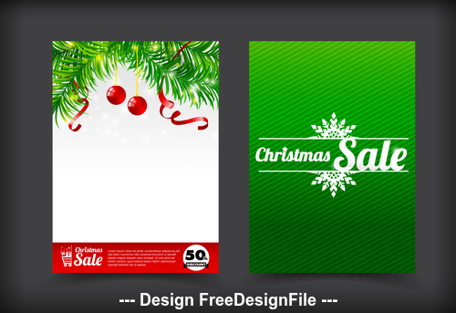 Christmas background sale banner vector