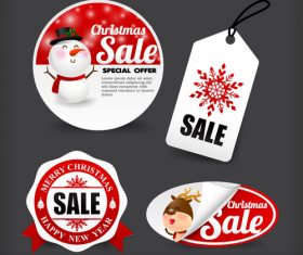 Christmas banner promotion sale discount style vector illustration